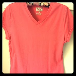 Pink Champion V-neck T-shirt